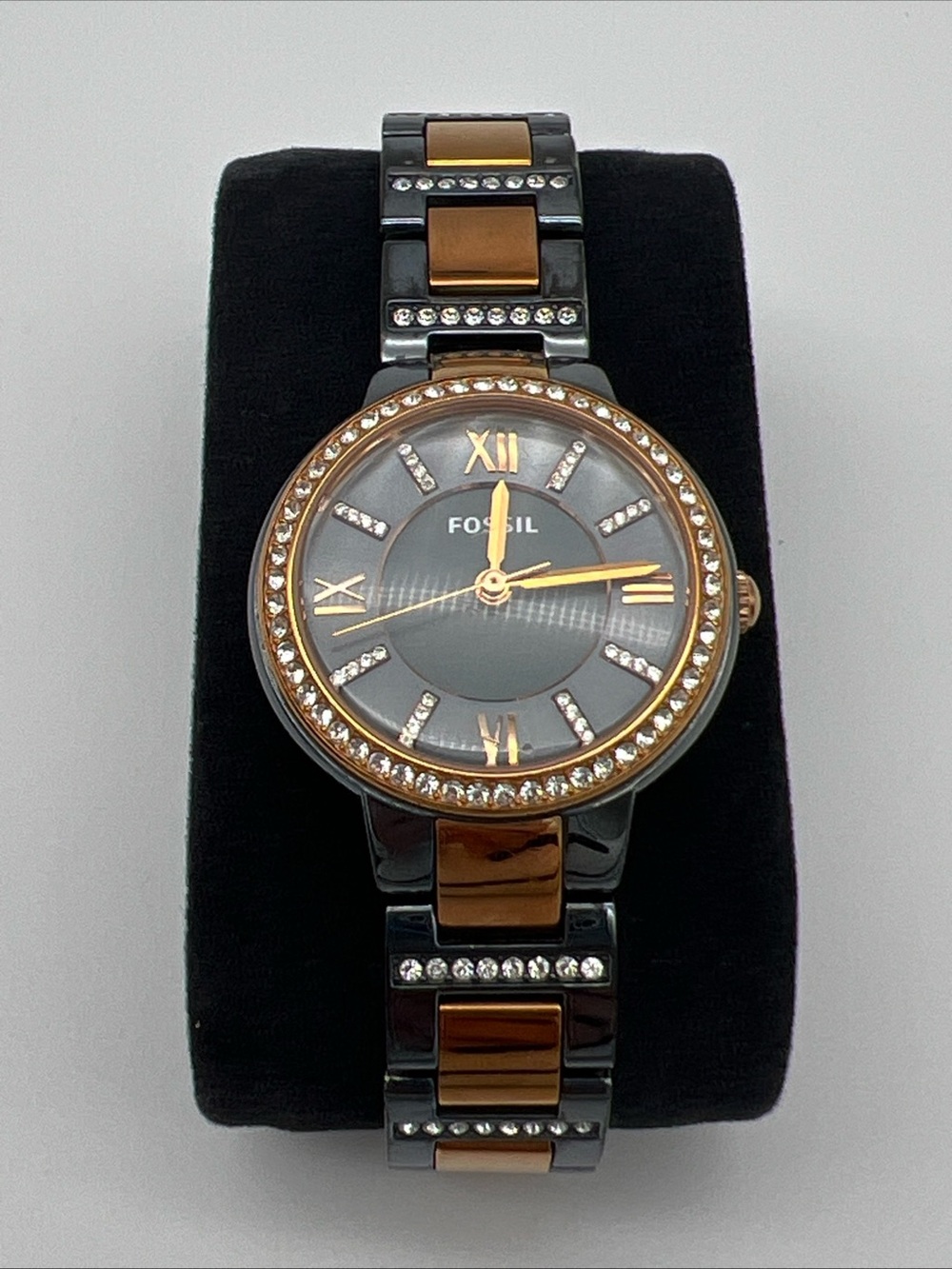 Fossil Virginia Crystallized Blue Steel Ladies Watch ES4298